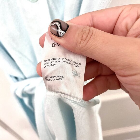 Reformation Jeans Terry Cloth Short Sleeve Romper Rimini Jumpsuit Topaz Size XS - Picture 5 of 6